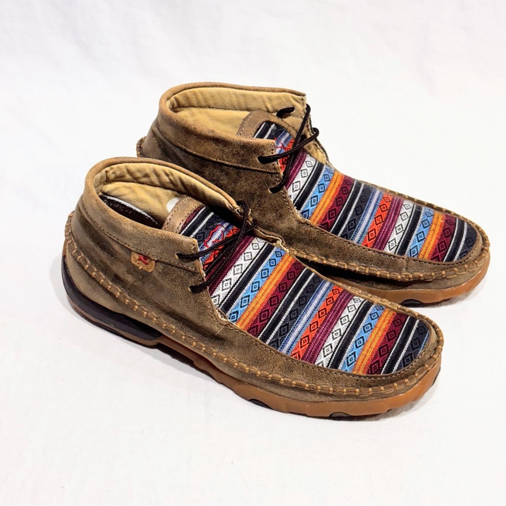 Twisted X Moccasins 9.5 M Tribal Chukka Driving Mocs Casual Comfort Shoes